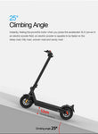 climbing angle scooter 25 degrees