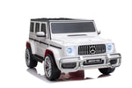electric ride on car Mercedes g wagon amg white