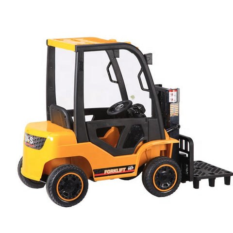 12V Kids Ride On Fork Lift Truck with Working Forks & Leather Seat