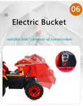 12V Kids Electric Construction Mining Truck Ride-On Car - 4WD 2 Seater