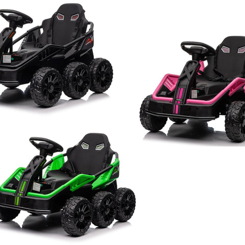 kids 6 wheel electric go karts 24v