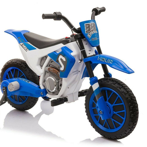 kids ride on motor bike blue