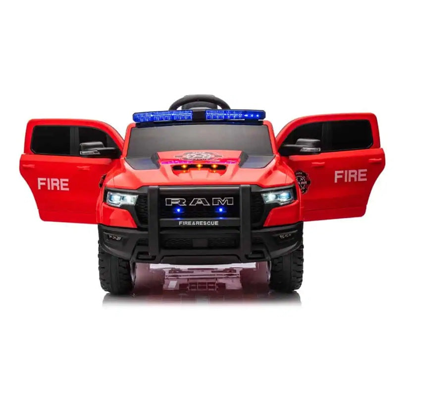 Kids Red Fire Truck 12V Electric Ride-On Toy with Siren and Lights