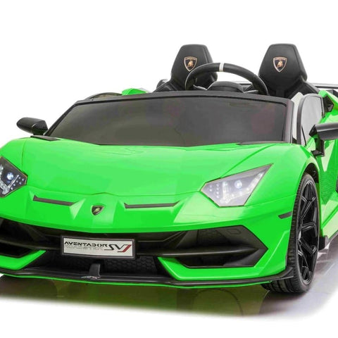 24V Lamborghini Aventador SVJ 2-Seater Kids Electric Drift Ride On