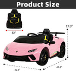 Lamborghini Pink Kids ride on car