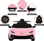 Pink Electric ride on lamborghini huracan car