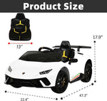 Toddlers ride on electric Lamborghini Huracan