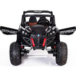 Black UTV MP$ 24v ride on buggy