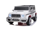 white g wagon 2 seats electric car for kids