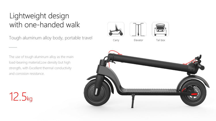 Neo Outlaw X7 Electric Scooter with Removable Battery - 350W Motor