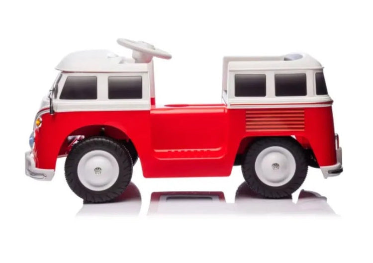 Licensed Kids Red VW 12V Volkswagen Camper Van Ride On Car with Remote