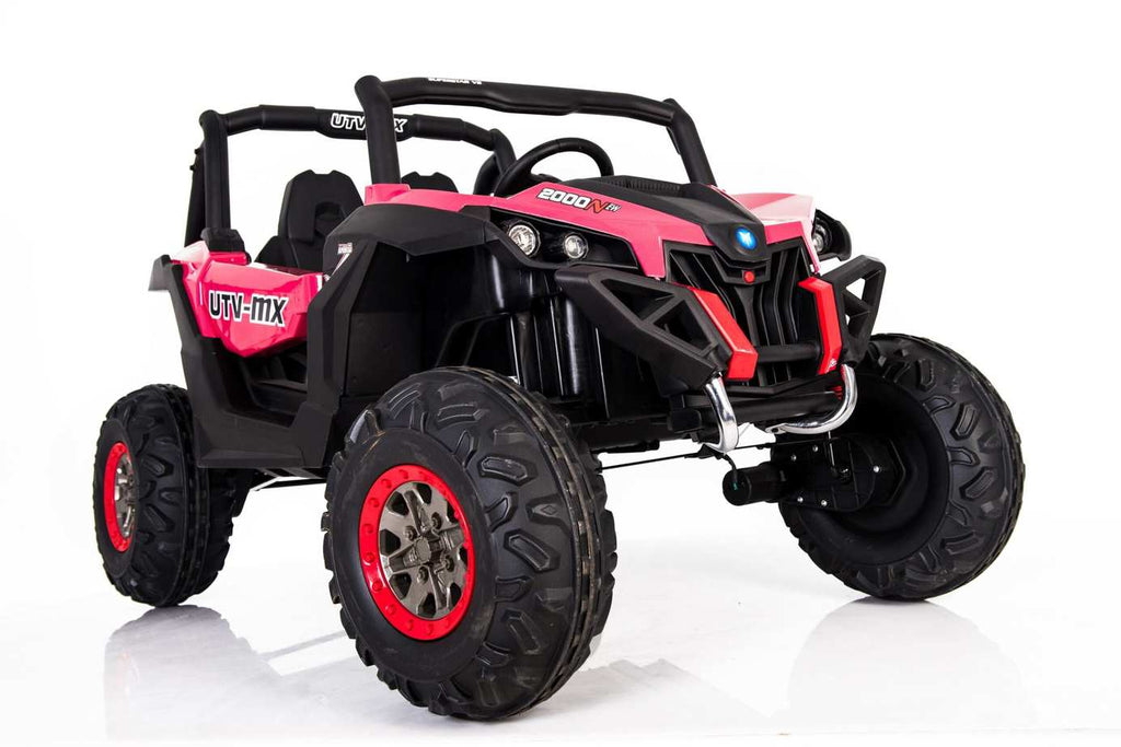 PINK 24v UTV Off Road Electric Ride on Buggy with Remote