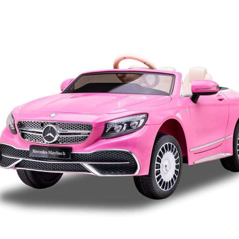 Hot Pink Mercedes kids ride on car with remote