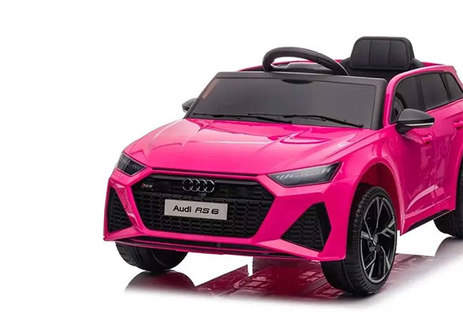 Pink Audi RS6 Ride On Car