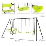 Childrens Garden Swing Set Dimensions